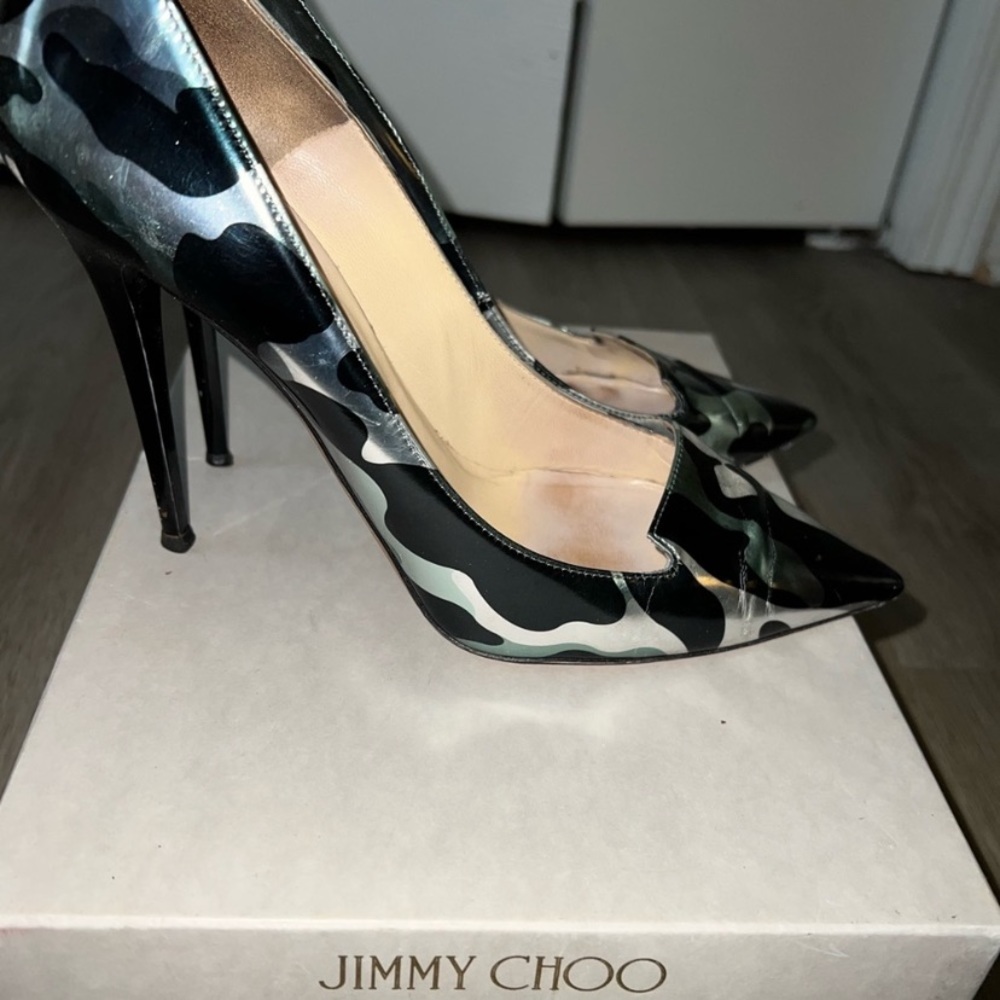 Jimmy Choo zebra-like statement heels - Picture 4 of 6